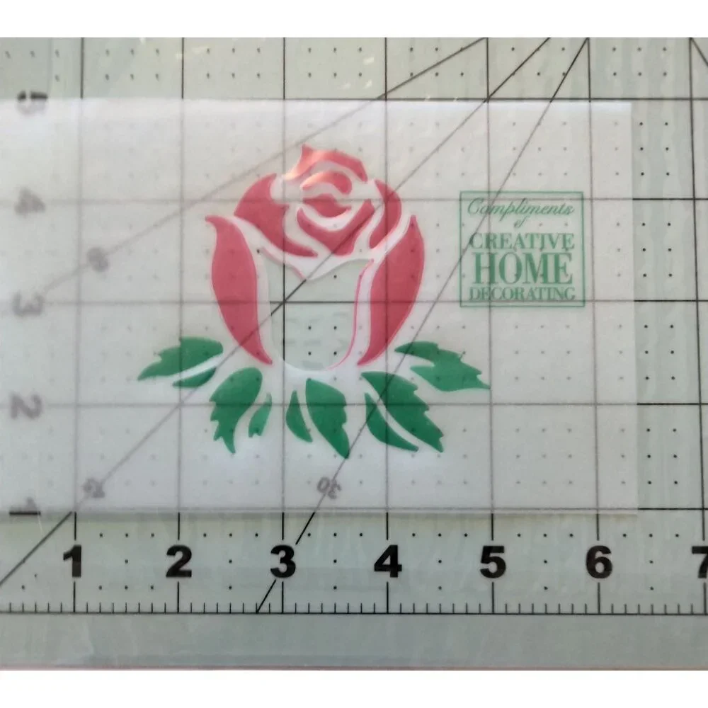 Rose Stencil Creative Home Decorating